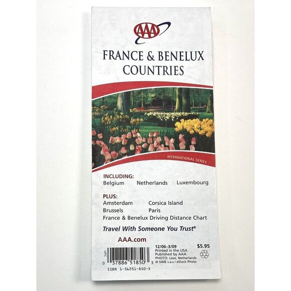 2006-2007 AAA France & Benelux Countries Travel Transportation Street MAP *Read* - Picture 1 of 5